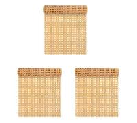 Xnuiasqe 3pcs 16-Inch Wide Natural Rattan Webbing 40-Inch Long (3.3 Ft.) Rattan Webbing Rolls for Furniture,Chairs, Cabinets