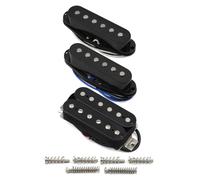 Xnuiasqe 3pcs HSS SSH Electric Guitar Pickups Set Alnico 5 Single Coil -Humbucker Pickup Black 5K+5K+14K
