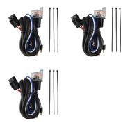 Xnuiasqe 3X 12V Car Horn Modified Wiring Harness Snail Horn Electric Horn Universal with 40A Relay