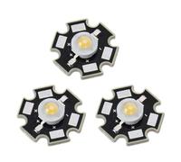 Xnuiasqe 3X 3W High Power Star LED Light Lamp Bulb (White)