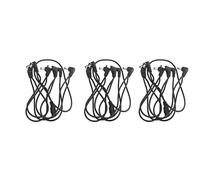 Xnuiasqe 3X 6 Ways Electrode Daisy Chain Harness Cable Copper Wire for Guitar Effects Power Supply Adapter Splitter Black