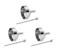 Xnuiasqe 3X Mini Funnels Set Stainless Steel Urn Funnel Filler Kit for Cremation Jewelry Ashes Keepsakes