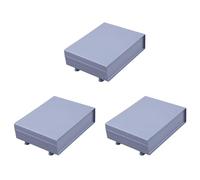 Xnuiasqe 3X Plastic Electrical Enclosure Junction Box Case 152X120X42mm Light Grey