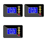 Xnuiasqe 3X Programmable Digital Timer Switch Relay Control Time Controller Delay Relay Cycle Timing On/Off DC 12V