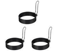 Xnuiasqe 3X Round Egg Pancake Maker Mold,Non Stick Circle Shaper Mold, Kitchen Cooking Tool for Frying McMuffin or Shaping Eggs