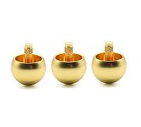 Xnuiasqe 3X Tippe Top Metal Flip Over Top Stainless Steel Top Amazing Toy Gift, Golden