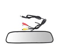 Xnuiasqe 4.3Inch Car DVR Dash Camera Rear View Mirror Monitor Supports 2-Way Video Recorder Dash Cam LCD Display