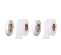 Xnuiasqe 4 Pack Iron on Hem Tape No Sew Hem Tape Roll Web Tape with Tape Measure for Garment Clothes DIY Crafts