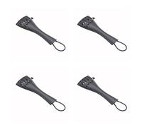 Xnuiasqe 4 Pcs 3/4 4/4 Violin Fiddle Tailpiece Hill Style with 4Pcs Tailgut Tailcord 4 Fine Tuners Aluminum Alloy Strong