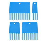 Xnuiasqe 4 Pcs Texture Paint Comb Tool for Artistic Painting, Fine Grain Scraping Comb for DIY and Professional Use