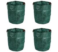 Xnuiasqe 4X 270L Garden Waste Bag Large Strong Waterproof Heavy Duty Reusable Foldable Rubbish Grass Sack