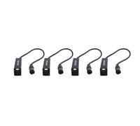 Xnuiasqe 4X Audio Cable Isolator XLR Eliminates Noise Ground Loop Audio Isolator Current Sound Eliminates Noise, Female to Male