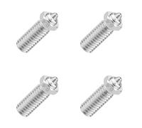 Xnuiasqe 4X Bimetal Nozzle 0.4mm Nozzle for QIDI Q1-Pro/X-Max 3/X-Plus 3/X-Smart 3 Plated Copper Hardened Steel Nozzle