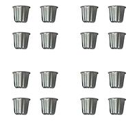 Xnuiasqe 4X Canele Mold, Cannele Muffin Cup, 4Pcs Non-Stick Cannele Mould Gray-Black Canneles