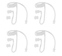 Xnuiasqe 4X Earphone Accessories Transparent Coil Acoustic Air Tube Earplug for Two-Way Radio Walkie Talkie Earpiece Headset