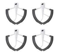 Xnuiasqe 4X Flex Edge Beater for Bowl-Lift Stand Mixer - 6 Quart Dough Mixing Paddle with Flexible Silicone Edges