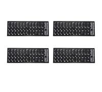 Xnuiasqe 4X Russian Letters Keyboard Sticker for Notebook Laptop Desktop PC Keyboard Covers Russia Sticker