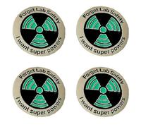Xnuiasqe 4X Science Enamel Pin - Glow in The Dark - Forget Lab Safety I Want Super Powers Lapel Pin Hat Pin - Funny Pin
