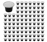 Xnuiasqe 500 Sets Refillable Coffee Capsules Cup Disposable Coffee Capsules Packaging Cafe Supplies for Black
