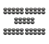 Xnuiasqe 50Pcs Big Plastic Pulley Wheel with Bearing Idler Pulley Gear for 3D Printer