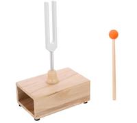 Xnuiasqe 528Hz Resonant Tuning Fork with Wood Resonator Box Guitar Tuner Tuning Fork Resonator for Meditation and Therapy