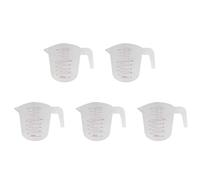 Xnuiasqe 5X 500ml Home Lab Measuring Jug Pitcher Plastic Handle Pour Spout Container
