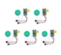 Xnuiasqe 5X DIY Voice Module Card 4 Minutes Recording Playback Voice Sound Chip Voice Greeting Card for Holiday Luggage