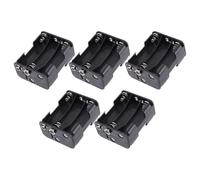 Xnuiasqe 5X Double Side Spring 6 X 1.5 V AA Battery Holder Case Box Black