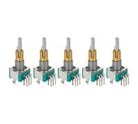 Xnuiasqe 5X EC11EBB24C03 Dual Encoder with Switch 30 Positioning Number 15 Pulse Point Handle 25mm