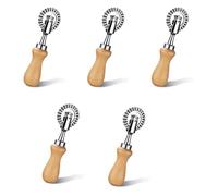 Xnuiasqe 5X Pastry Wheel Cutter - Pasta Cutter Wheel - Ravioli Crimper Cutter Wheel Dough Cutter for Kitchen Pasta Accessories