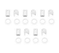 Xnuiasqe 5X Plastic Shell Screw Type E14 Bulb Light Lamp Holder Socket AC 250V 2A