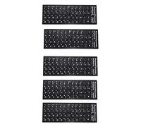 Xnuiasqe 5X Russian Letters Keyboard Sticker for Notebook Laptop Desktop PC Keyboard Covers Russia Sticker