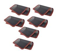 Xnuiasqe 6 Pcs Silicone Baking Mat Sheet,Non-Stick Oven Liner Perforated Mesh Pad,Baked Bread Mat,Double-Sided Available