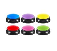 Xnuiasqe 6 Pieces Recordable Answer Buzzers Button Answer Buzzers Game Show Buzzer Recordable Button Classroom Buzzers Perfect