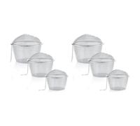 Xnuiasqe 6 Pieces Ultrasonic Cleaner Baskets Ultrasonic Cleaning Solution Ultrasonic Parts Cleaner Jewelry Steam Cleaner Basket