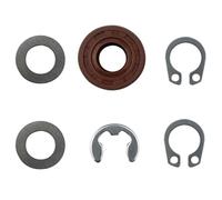 Xnuiasqe 6PCS Heavy Duty Pan Seal Kit Seal Rings and Clips for Bread Maker Kitchen Breadmaker Machine Parts