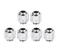 Xnuiasqe 6Pcs Water Cooling Fittings G1/4 External Thread Pagoda for 9.5X12.7Mm Soft Tube Computer Cooling System Connector