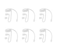 Xnuiasqe 6X Earphone Accessories Transparent Coil Acoustic Air Tube Earplug for Two-Way Radio Walkie Talkie Earpiece Headset