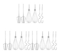 Xnuiasqe 6X Electric Egg Mixer Parts Set Blender Egg Beater Suit for Electric Balloon Whisk Kitchen Accessories