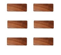 Xnuiasqe 6X South American Walnut Tray, Solid Wood Wooden Afternoon Tea Tray, Fruit Tray, Coffee Shop Simple Snack Tray