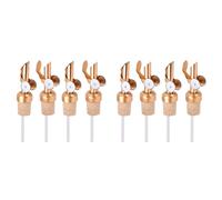Xnuiasqe 8 Pack Olive Oil Spout with Cork Oil Spout Liquor Pourers Olive Oil and Vinegar Stopper for Kitchen Pours Liquor or Oils