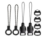 Xnuiasqe 8 Pcs Quick Release Buckle for DSLR Camera Strap, Triangle Loops Adapter with Cap Mini Split Lug Ring Connector