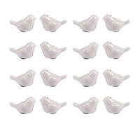 Xnuiasqe 8 Set of Love Birds Ceramic Salt and Pepper Shakers Personalised Wedding Favors - White