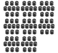 Xnuiasqe 80Pcs Potentiometer Control Knobs for Electric Guitar Volume Tone Knobs Black D Type 6mm