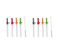 Xnuiasqe 8PCS Replacement Straws with Bite Valve for Zak DesignsKelso 15 OZ, with 2 Brush Reusable Kids Cup Replacement Straws