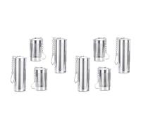 Xnuiasqe 8PCS Tea Infusers for Loose Tea,Tea Filter with Lid,Stainless Steel Tea Strainer with Chain Hook,Large Tea Strainer Ball