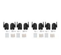 Xnuiasqe 8PCS Universal Speaker Wall Mount Bracket Ceiling Stand Clamp with Adjustable Swivel and Tilt Angle Rotation