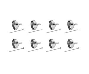 Xnuiasqe 8X Mini Funnels Set Stainless Steel Urn Funnel Filler Kit for Cremation Jewelry Ashes Keepsakes