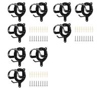 Xnuiasqe 9 Counts Horse Bridle Rack Bracket Bridle Hooks Tack Storage Halter Hanger Metal Holder with Tubes and