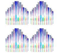 Xnuiasqe 96 PCS Glow Fiber Sticks LED Light Wand Fiber Optic Flashing Sticks for Party Wedding Halloween Christmas
